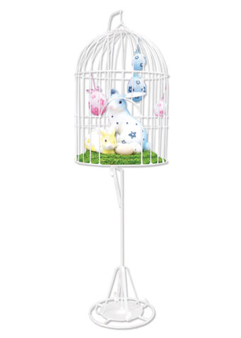 Bird Cage with Easter Decor