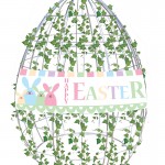 Hire Egg Frame with Ivy and Banner