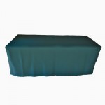bottle green tablecloth