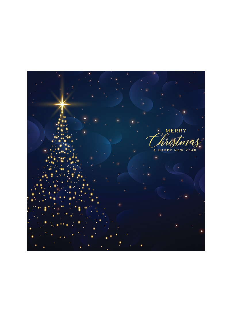 Christmas Backdrop Navy with Stars Design - CPS Promotions