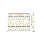 Branded flat banner wall